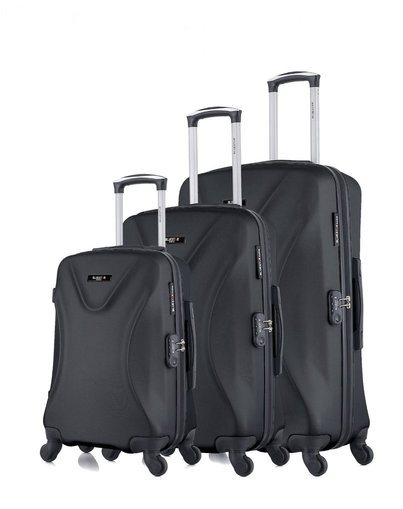 BLUESTAR - Set de 3 Valises GARIBALDI 75 cm 4 Roues