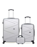 WAVE PARIS - Lot de 3 - Valises Grand Format, Cabine et Vanity AMAZONE
