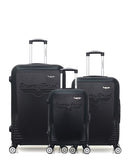 AMERICAN TRAVEL - LOT DE 3 - Valises grand format, weekend et cabine DC