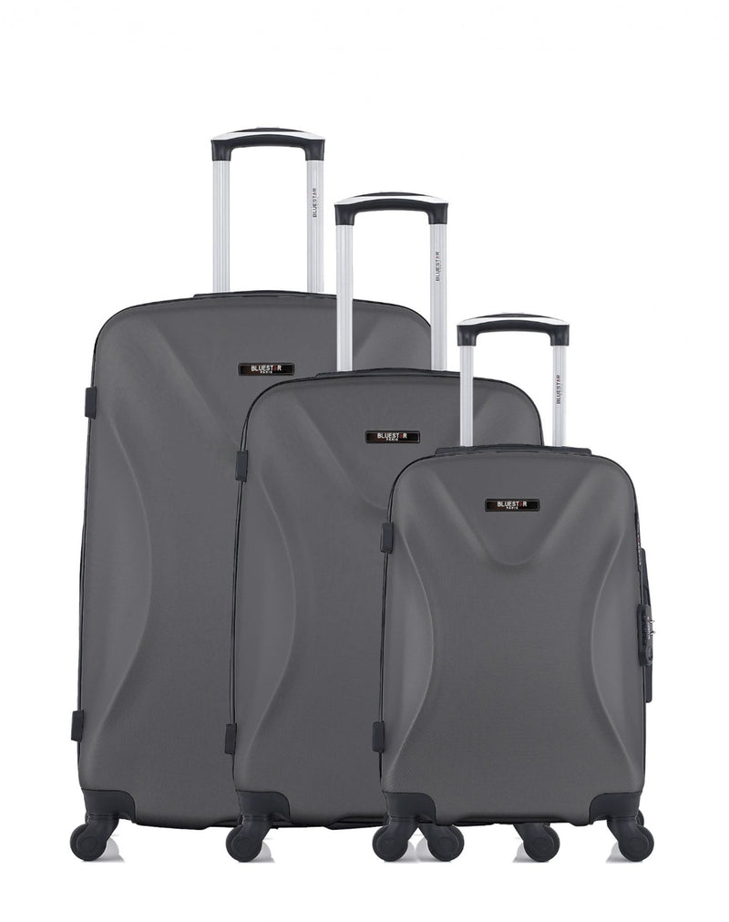 BLUESTAR - Set de 3 Valises GARIBALDI 75 cm 4 Roues