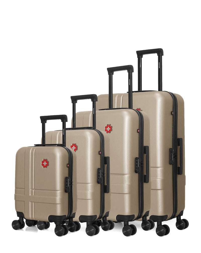 SWISS KOPPER - Set de 4 Valises USTER-M 75 cm 4 Roues