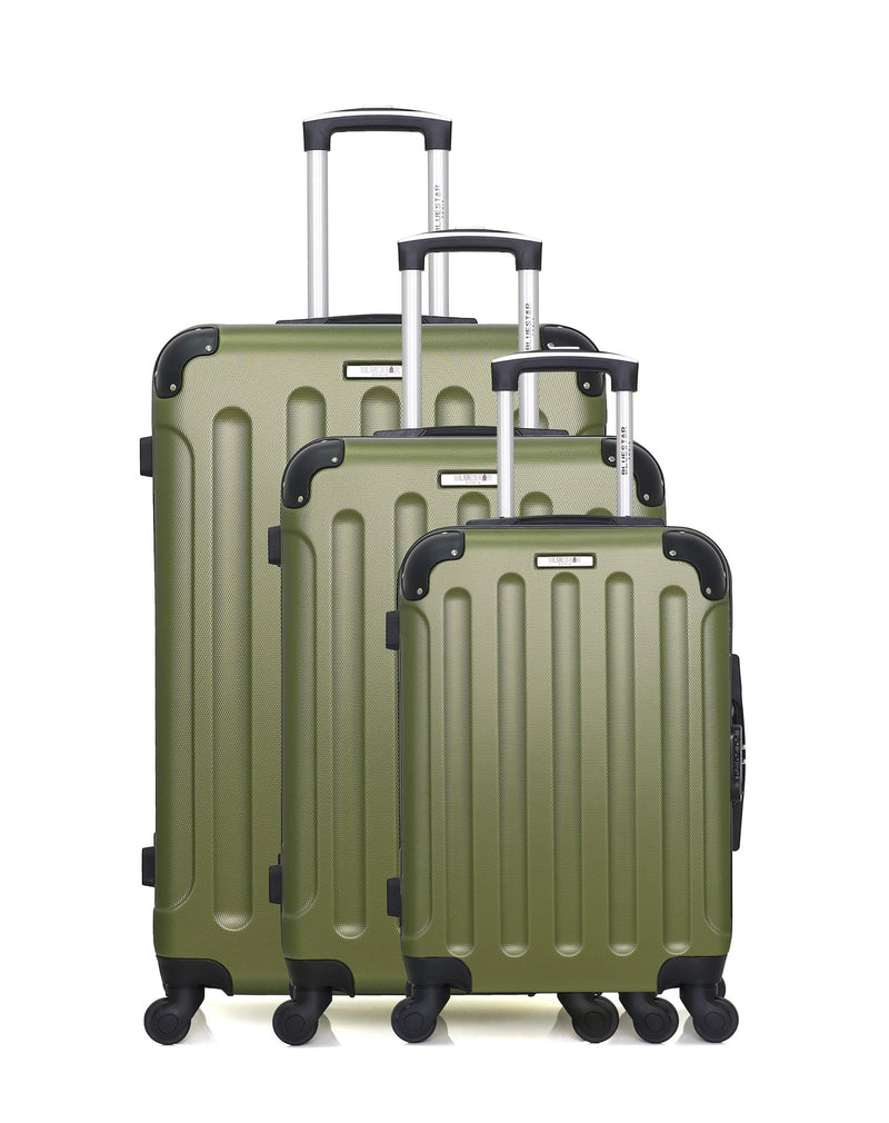 BLUESTAR - Set de 3 Valises MADRID 75 cm 4 Roues