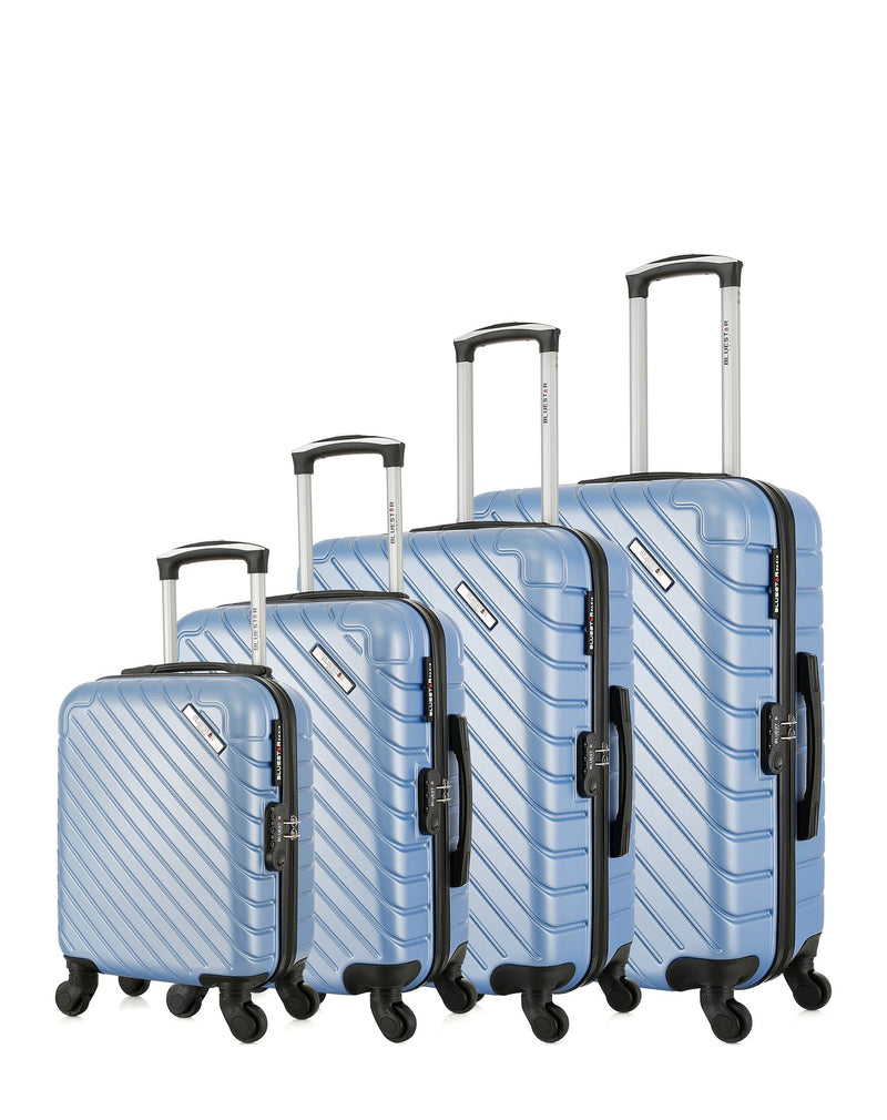 BLUESTAR - Set de 4 Valises CITE-M 75 cm 4 Roues