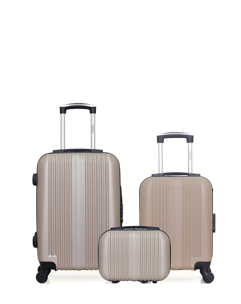 HERO - LOT DE 3 - Valises cabine, cabine XXS et vanity LIPARI