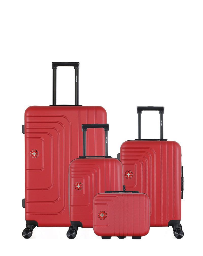 SWISS KOPPER - LOT DE 4 - Valises grand format, cabine, cabine XXS et vanity RUTI
