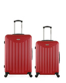 AMERICAN TRAVEL - Lot de 2 - Valises grand format et weekend BROOKLYN