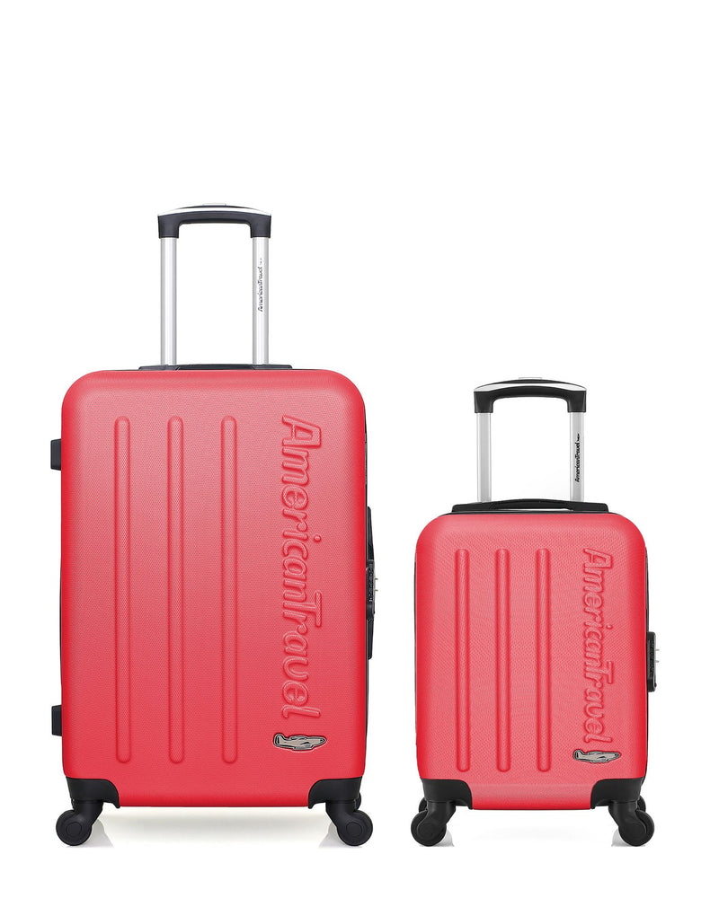 AMERICAN TRAVEL - LOT DE 2 - Valises weekend et cabine XXS BRONX