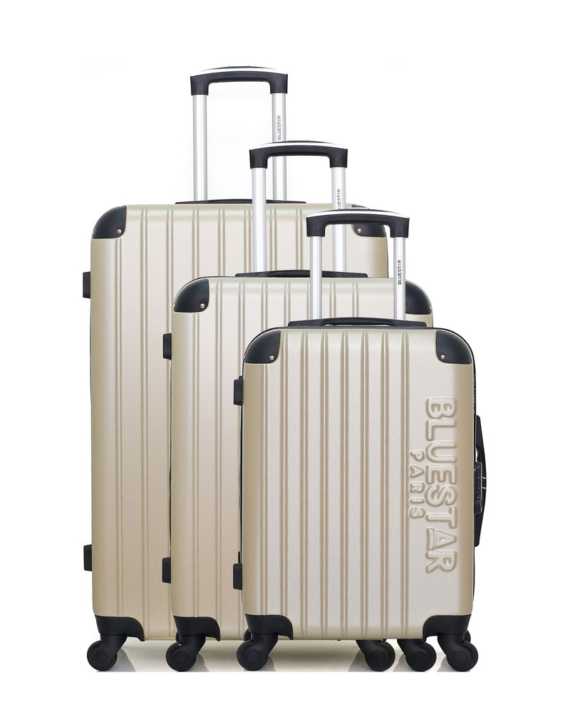 BLUESTAR - Set de 3 Valises BUCAREST 75 cm 4 Roues