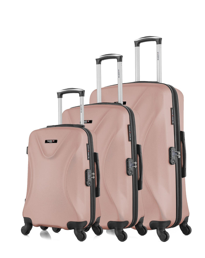 BLUESTAR - Set de 3 Valises GARIBALDI 75 cm 4 Roues