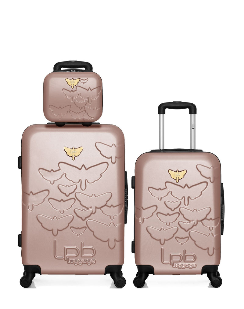LPB LUGGAGE  -  Lot de 3  -  Valise weekend , valise cabine et vanity AELYS