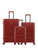 Lot de 3 Valises Rigides Grand Format, Taille Moyenne et Cabine XS LYNDA
