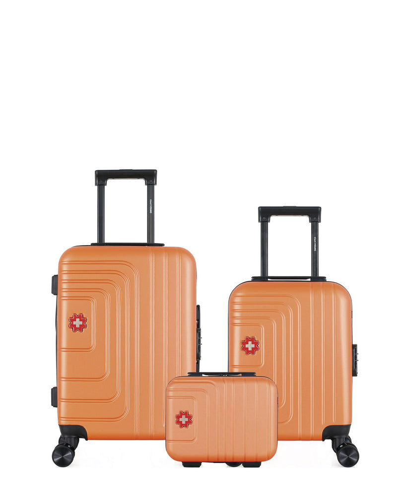 SWISS KOPPER - LOT DE 3 - Valises cabine, cabine XXS et vanity RUTI