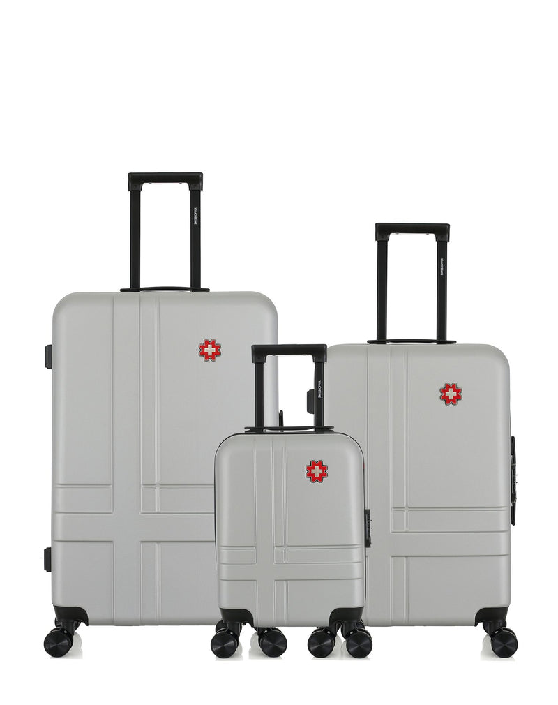 SWISS KOPPER - LOT DE 3 - Valise Grand Format, Valise Week-end et Valise Cabine XXS USTER