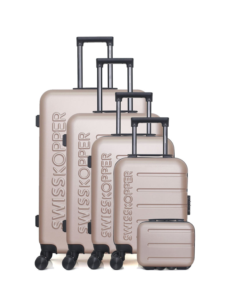 SWISS KOPPER - Set de 5 Valises AIGLE-U 75 cm 4 Roues