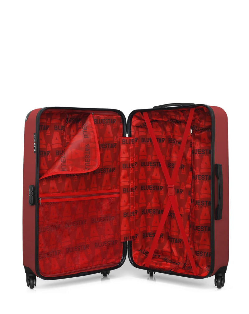 BLUESTAR - Set de 3 Valises BUCAREST 75 cm 4 Roues