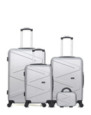 WAVE PARIS - Lot de 4 - Valises Grand Format, Weekend, Cabine et Vanity AMAZONE