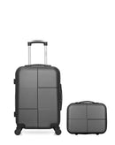 Lot de 2 Valises Rigides Cabine et Vanity CORONADO