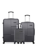 BLUESTAR - LOT DE 3 - Valises grand format, weekend et cabine XXS MIAMI