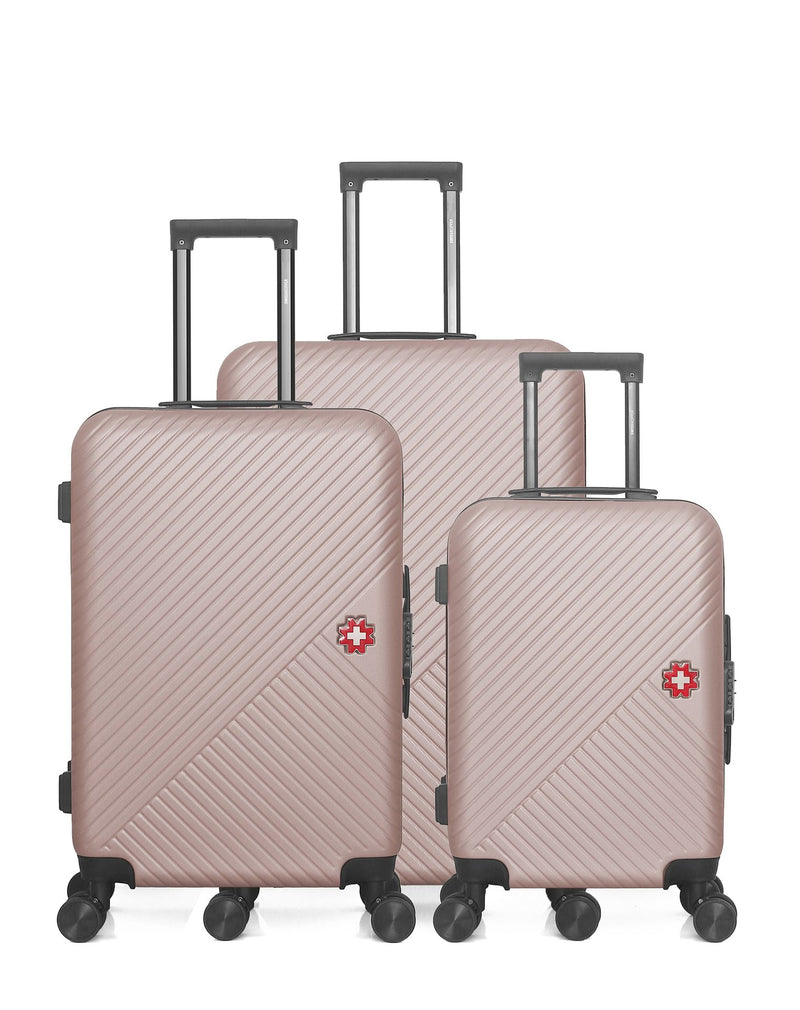 SWISS KOPPER  -  Lot de 3  -  Valise grand format, valise weekend et valise cabine SPIEZ