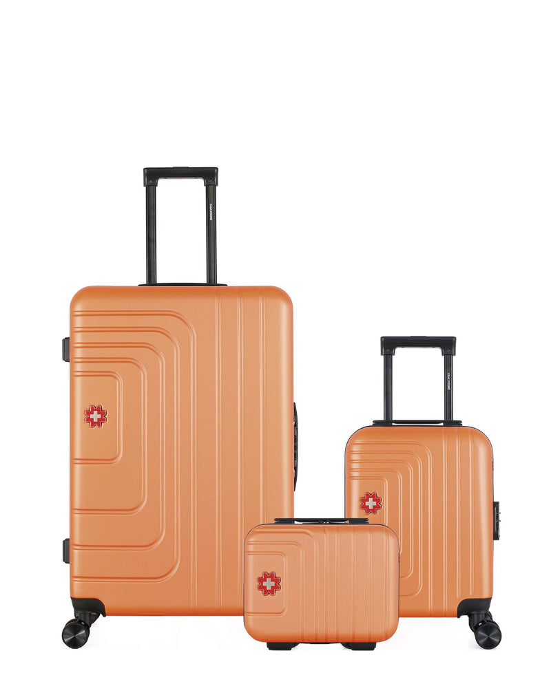 SWISS KOPPER - LOT DE 3 - Valise Grand Format, Valise Cabine XXS et Vanity RUTI