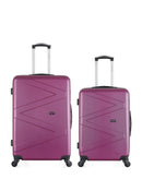 WAVE PARIS - Lot de 2 - Valise grand format et valise weekend AMAZONE