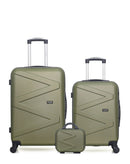 WAVE PARIS - Lot de 3 - Valises weekend, cabine et vanity AMAZONE
