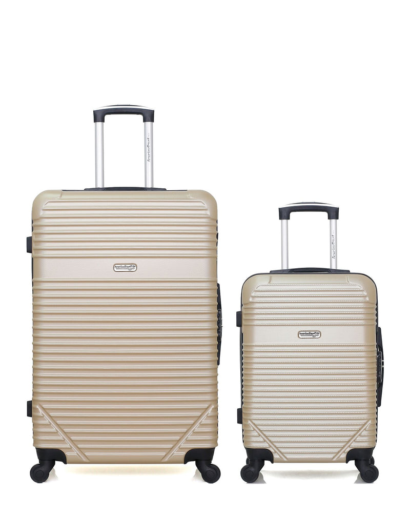 AMERICAN TRAVEL - Lot de 2 - Valises grand format et cabine MEMPHIS