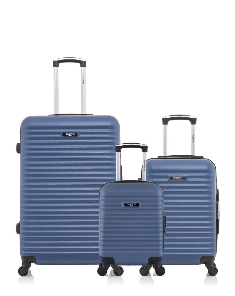 BLUESTAR - Lot de 3 - Valises grand format, cabine et cabine XXS BRAZILIA