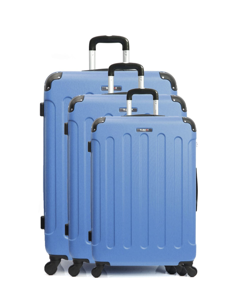 BLUESTAR - Set de 3 Valises MADRID 75 cm 4 Roues