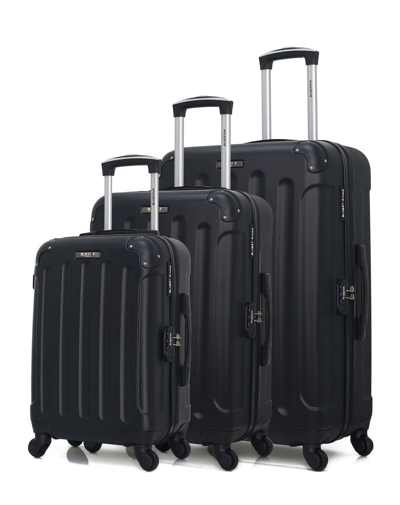 BLUESTAR - Set de 3 Valises MADRID 75 cm 4 Roues