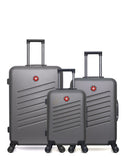 SWISS KOPPER - LOT DE 3 - Valise Grand Format, Valise Week-end et Valise Cabine ZURICH