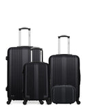 HERO - LOT DE 4 - Valises grand format, weekend, cabine et vanity LIPARI