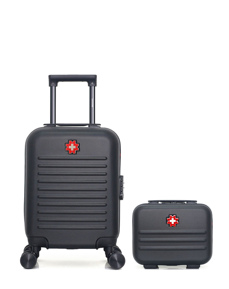 SWISS KOPPER - LOT DE 2 - Valises cabine XXS et vanity WIL