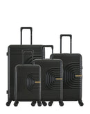 Lot de 4 Valises Rigides Grand Format, Taille Moyenne, Cabine et Cabine XS CELIA