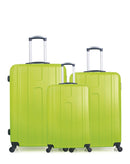 Lot de 3 Valises Rigides Grand Format, Taille Moyenne et Cabine ATLANTA