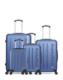 AMERICAN TRAVEL - LOT DE 4 - Valises grand format, weekend, cabine et cabine XXS BRONX