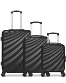 WAVE PARIS - Lot de 3 - Valises weekend, cabine et cabine XXS DANUBE