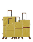 Lot de 4 Valises Rigides Grand Format, Taille Moyenne, Cabine et Cabine XS OAKLAND