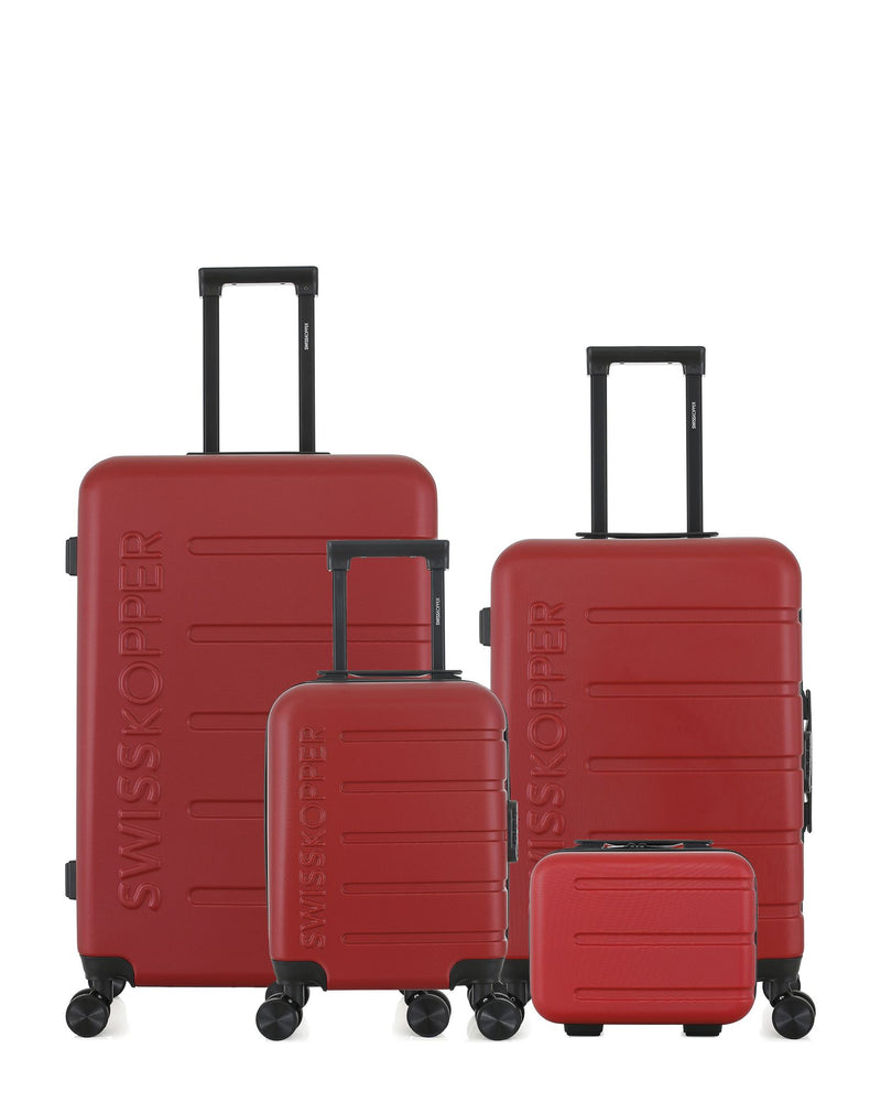 SWISS KOPPER - LOT DE 4 - Valises grand format, weekend, cabine XXS et vanity AIGLE