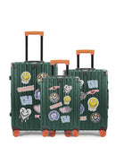 Lot de 3 Valises Rigides Taille Moyenne, Cabine et Cabine XS LUGERS