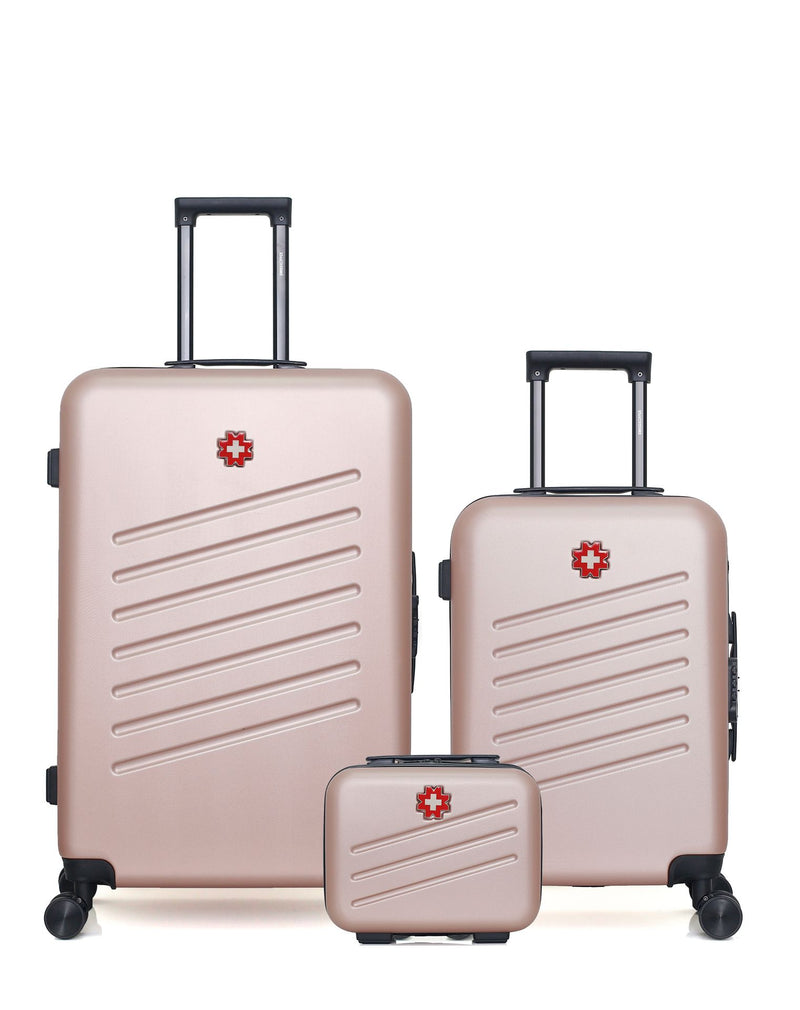 SWISS KOPPER - LOT DE 3 - Valises grand format, cabine et vanity ZURICH