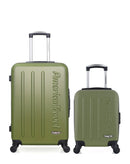 AMERICAN TRAVEL - LOT DE 2 - Valises weekend et cabine XXS BRONX