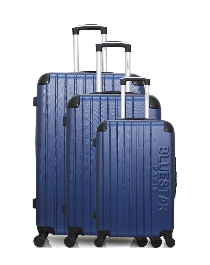 BLUESTAR - Set de 3 Valises BUCAREST 75 cm 4 Roues