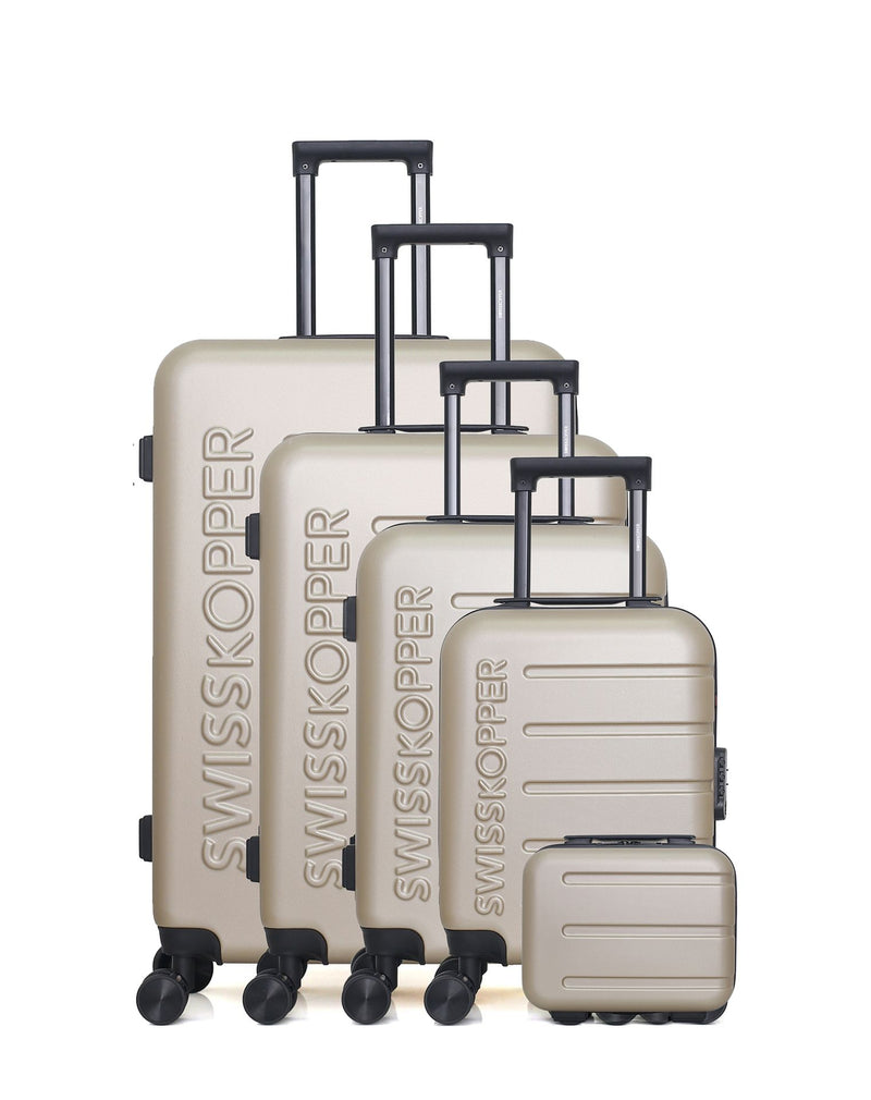 SWISS KOPPER - Set de 5 Valises AIGLE-U 75 cm 4 Roues