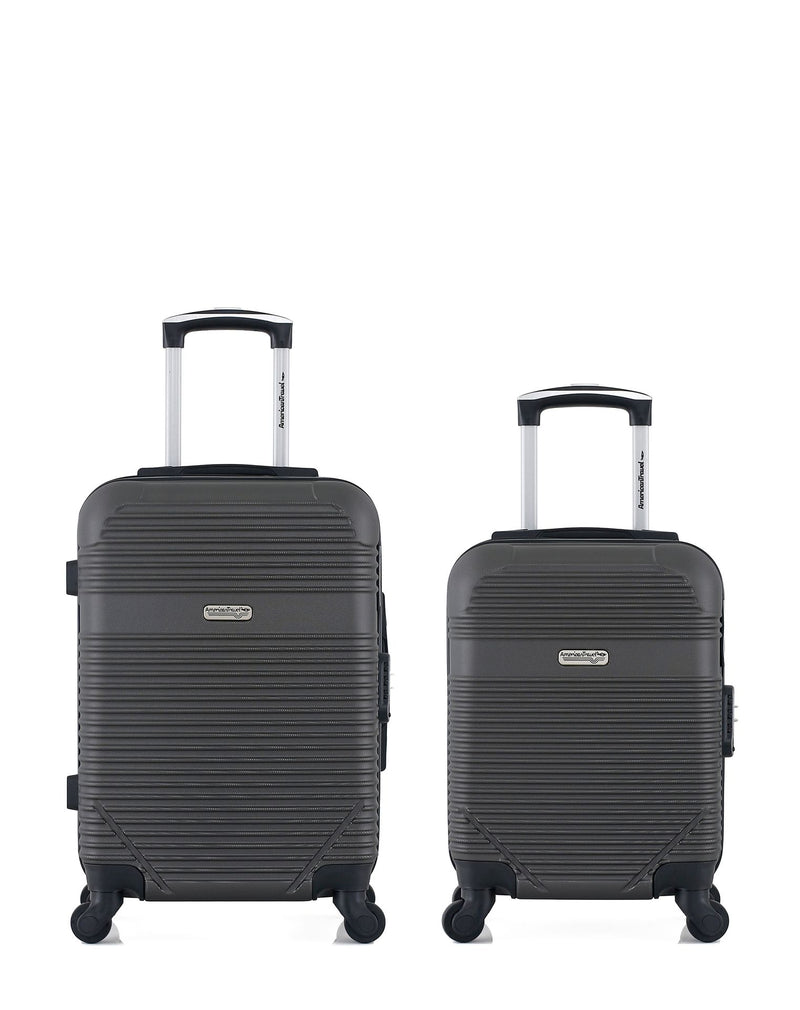 AMERICAN TRAVEL - Lot de 2 - Valises cabine et cabine XXS MEMPHIS