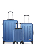 AMERICAN TRAVEL - LOT DE 3 - Valises grand format, weekend et cabine XXS BRONX