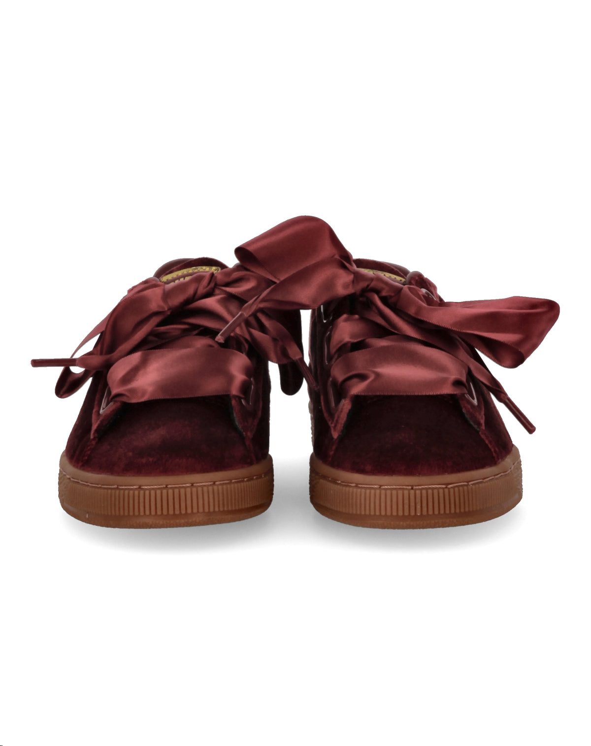 PUMA HEART VELVET BORDEAUX BASKETS MODE FEMME FLASH DISCOUNT