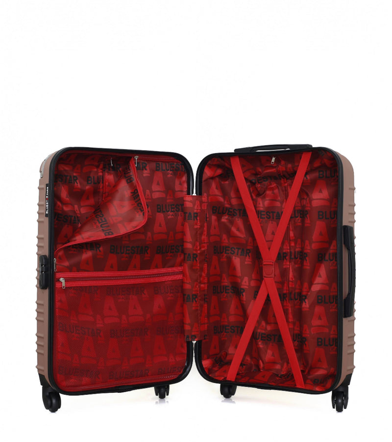 BLUESTAR - Valise Weekend ABS LIMA 4 Roues 65 cm