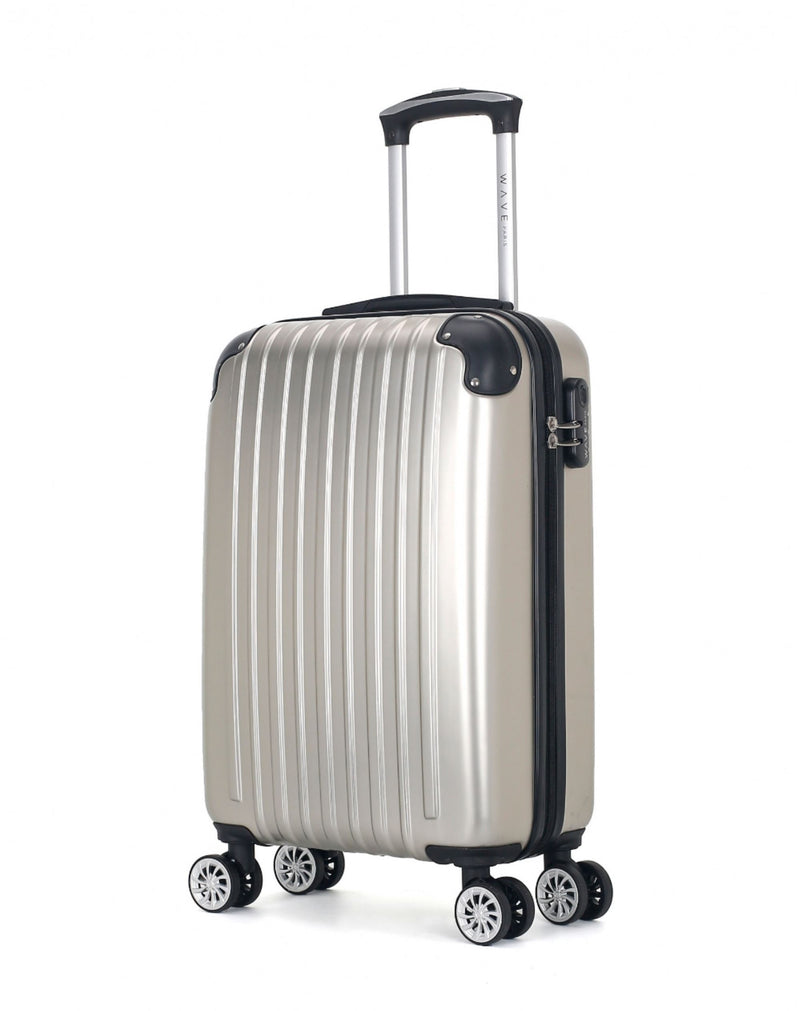 WAVE PARIS - Valise Cabine ABS/PC DENALI  4 Roues 55 cm