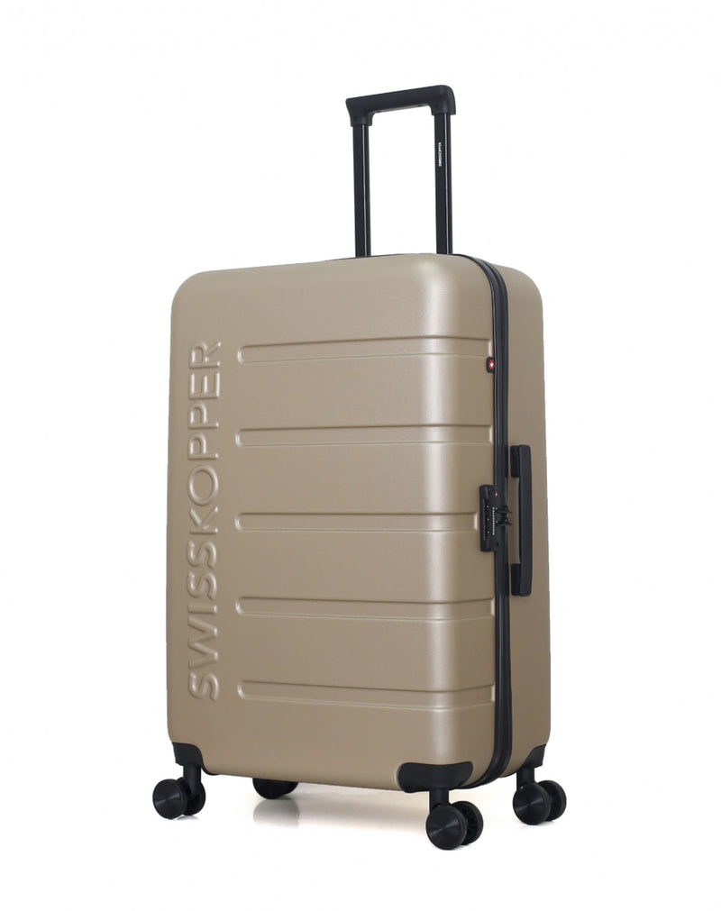 SWISS KOPPER - Valise Grand Format ABS AIGLE 4 Roues 75 cm